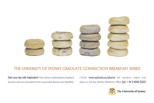 University of Sydney Graduate Connection Breakfast Series